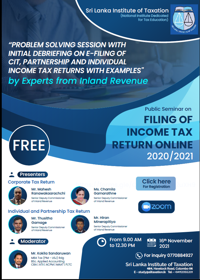 Filing Income Tax Return online 2020/2021