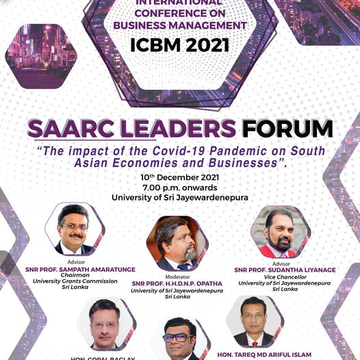 SAARC Leaders’ Forum | ICBM 2021