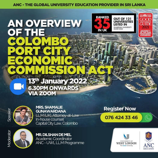 An Overview of Colombo Port city Economic Commission Act