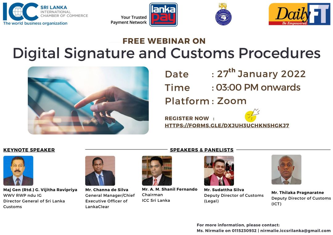Digital Signature & Customs Procedures