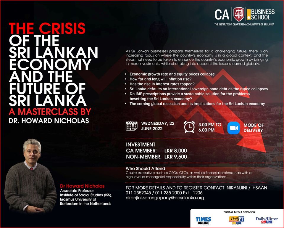 The Crisis of the Sri Lankan Economy and the Future of Sri Lanka